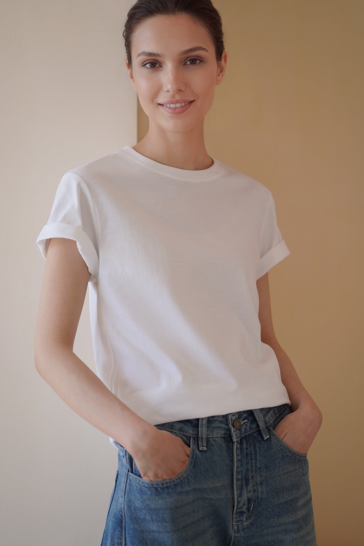 Cotton Crewneck T-Shirt