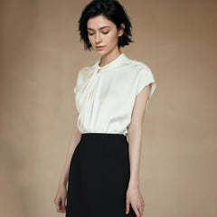 Pleated Sleeveless Top - by chocpi