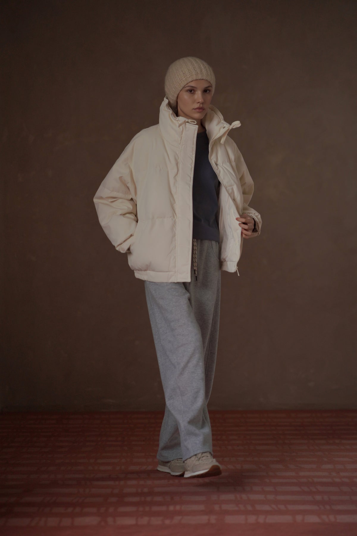 Puff-Sleeve Down Jacket