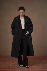 Relaxed Longline Trench Coat