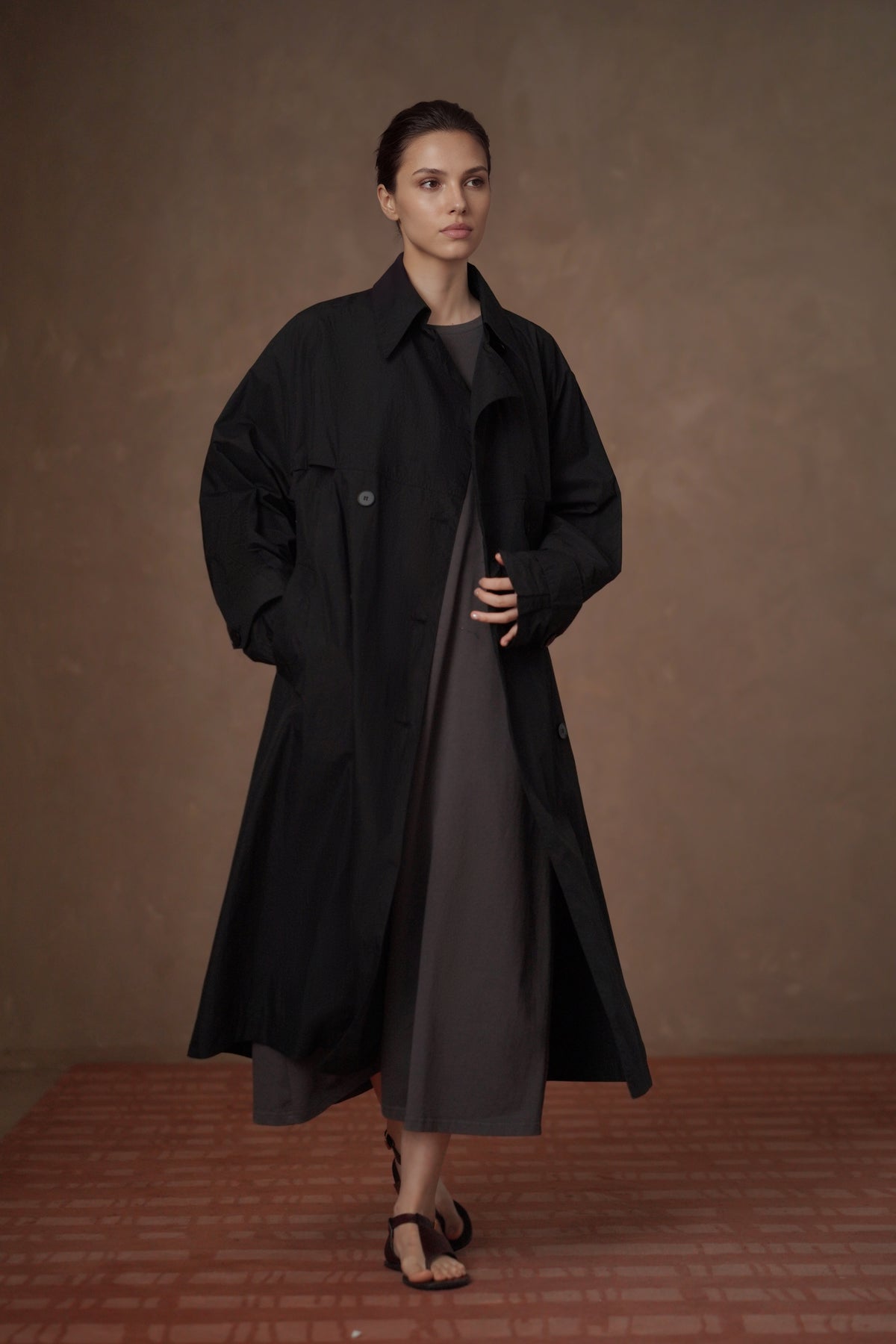 Relaxed Longline Trench Coat