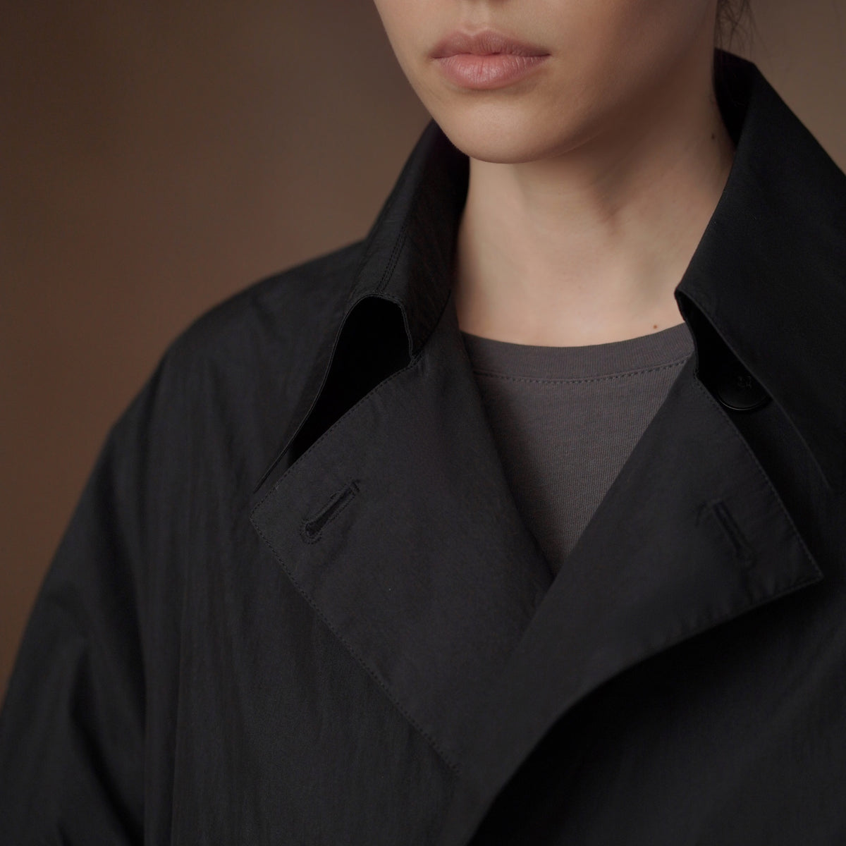 Relaxed Longline Trench Coat - by chocpi