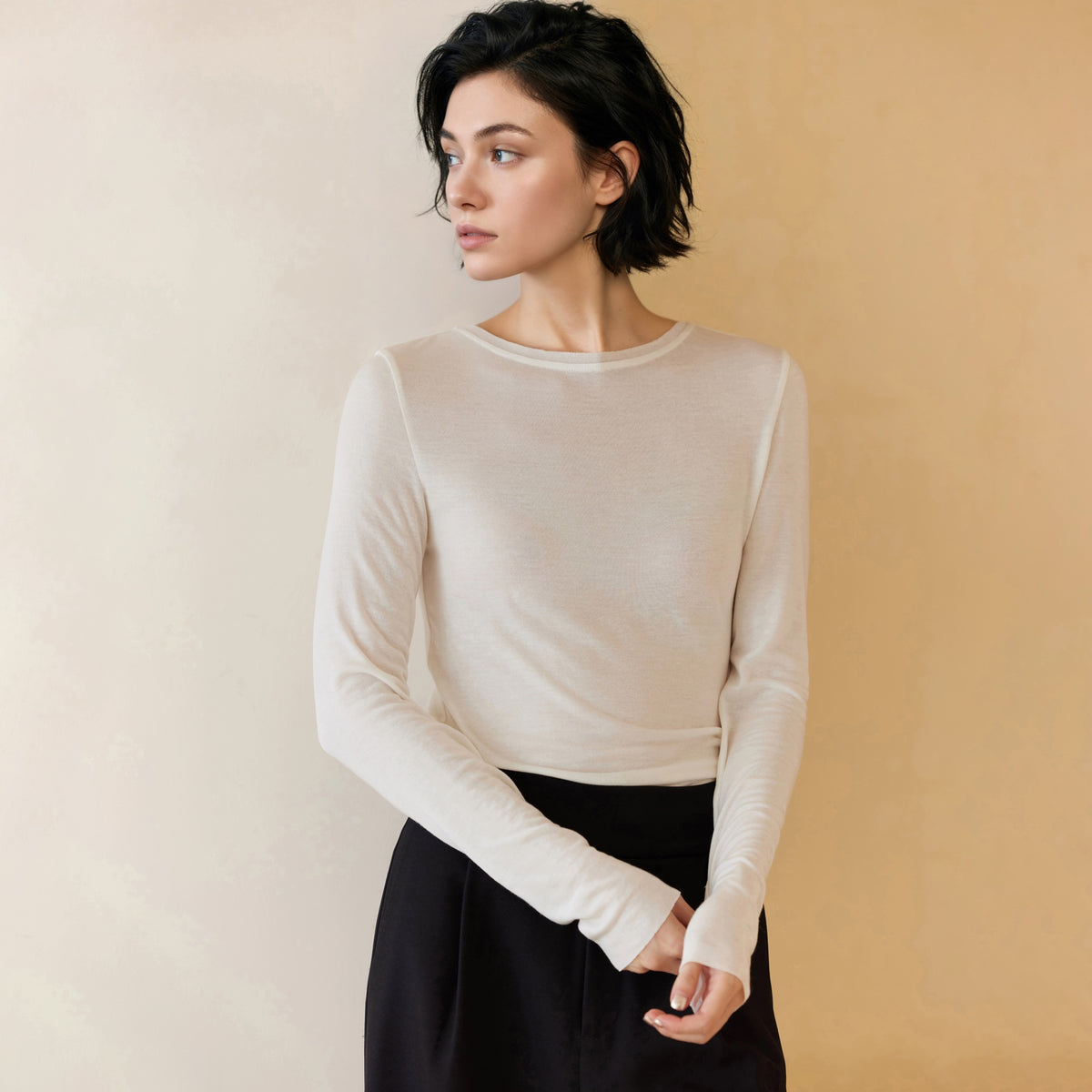 Soft Stretch Long-Sleeve Top - by chocpi