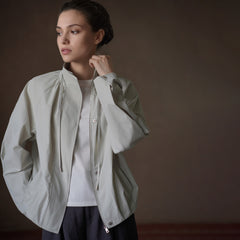 Lightweight Stand-Collar Utility Jacket - by chocpi