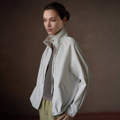 Lightweight Stand-Collar Utility Jacket - by chocpi