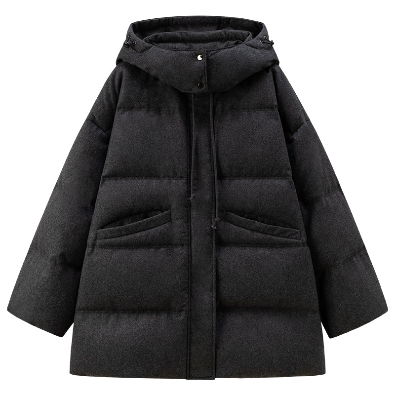Hooded Longline Down Coat